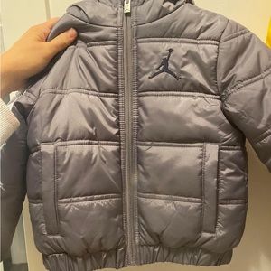 3T Grey and Black Air Jordan Coat